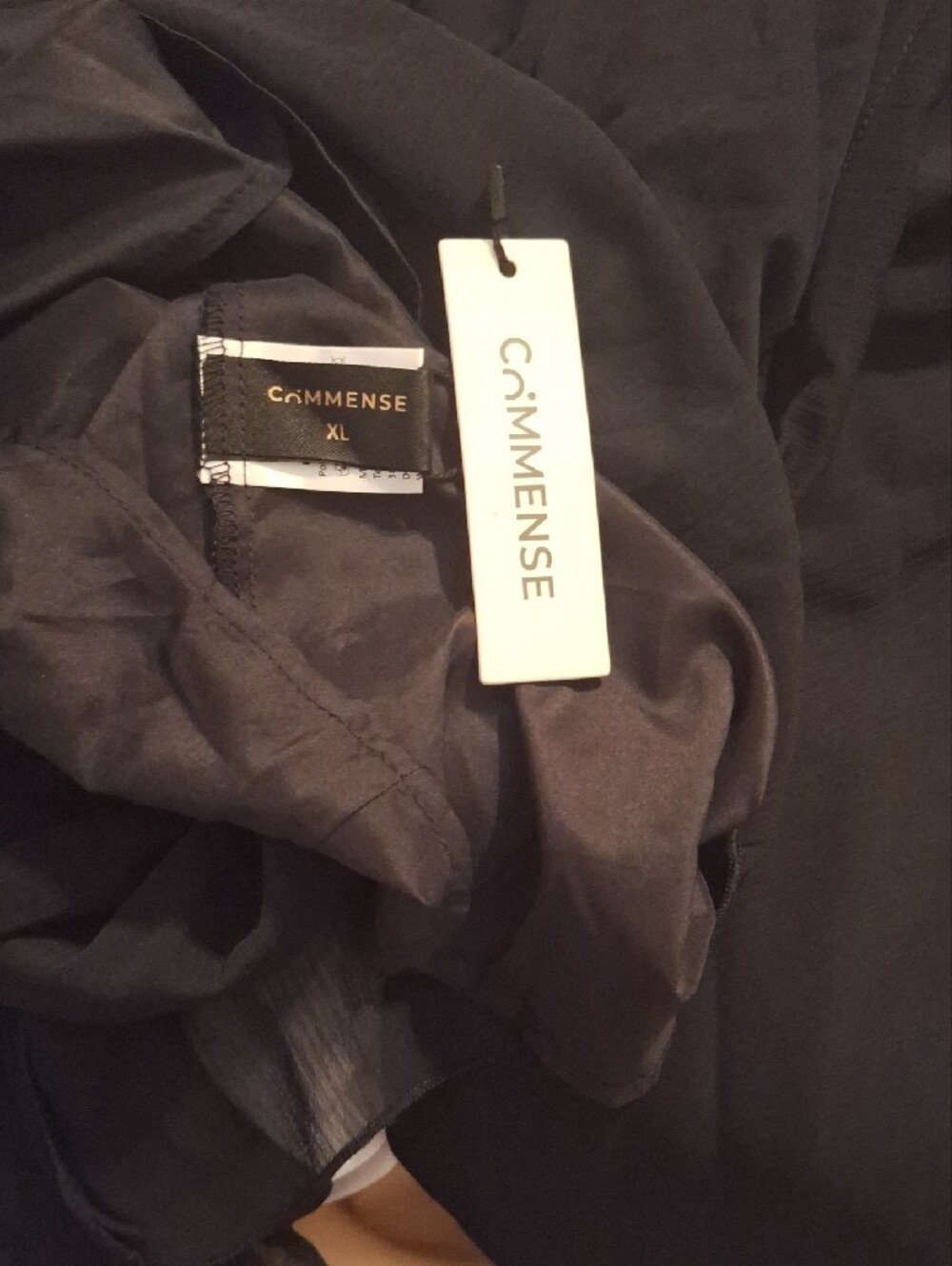 Commense Black Sheer Long-Sleeve Ruffle Mini Dress - Picture 7 of 7